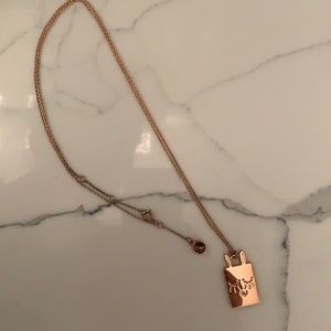 Marc Jacobs Long Rabbit Tag Necklace